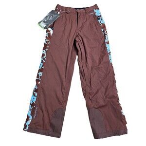 NWT Predatorwear Axis Series Predator Lanai Ski Snowboard Pants XS Brown Floral
